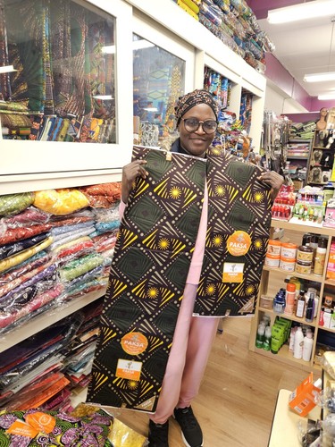 Afrikanischer wachsdruck - afrikanischer,