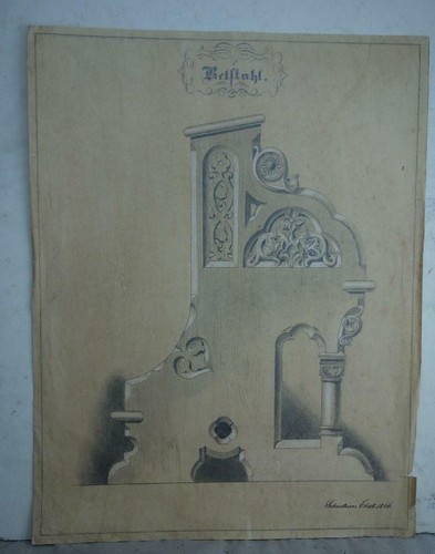 Allte grafik zeichnung - zeichnung, kirche